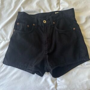 Rag & Bone Black Jean Shorts